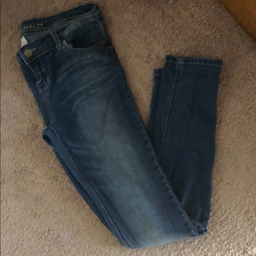 Blue Asphalt Low-Rise Jeggings